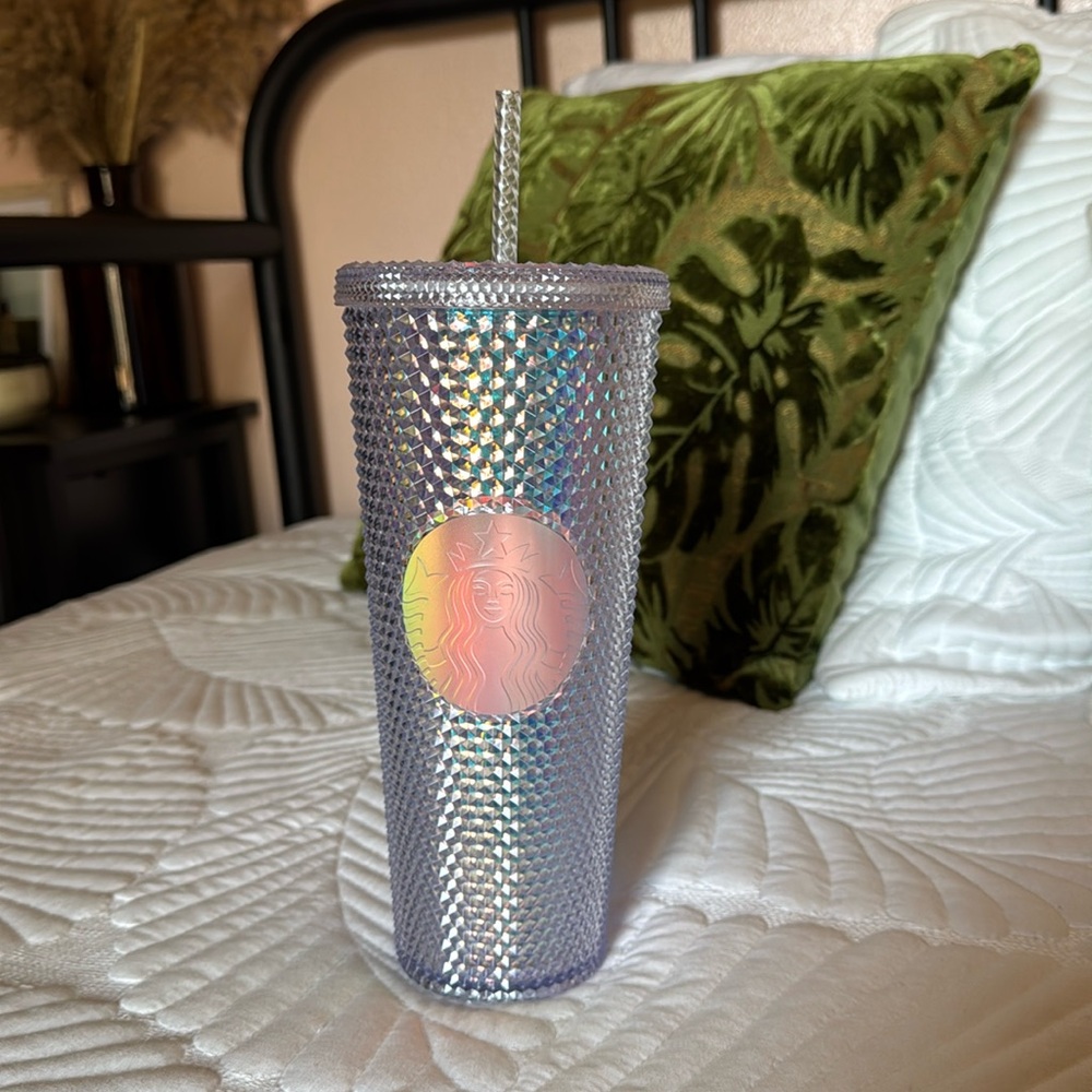 Starbucks Aurora/Unicorn Studded Venti Bling From Korea NWT